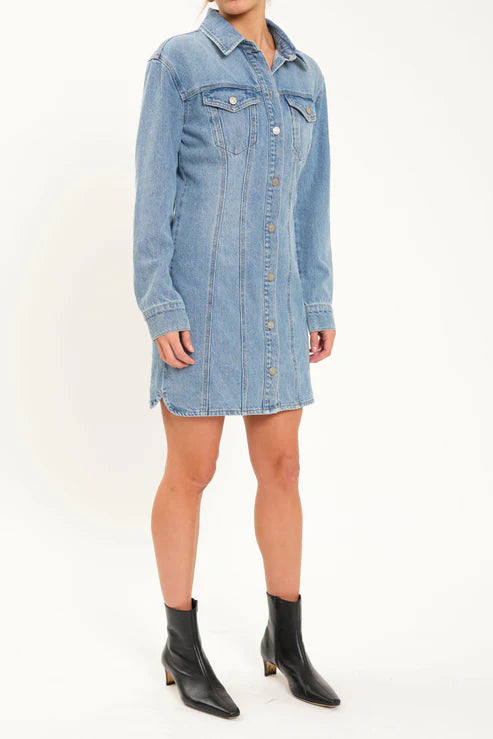 Dolly Long Sleeve Denim Dress