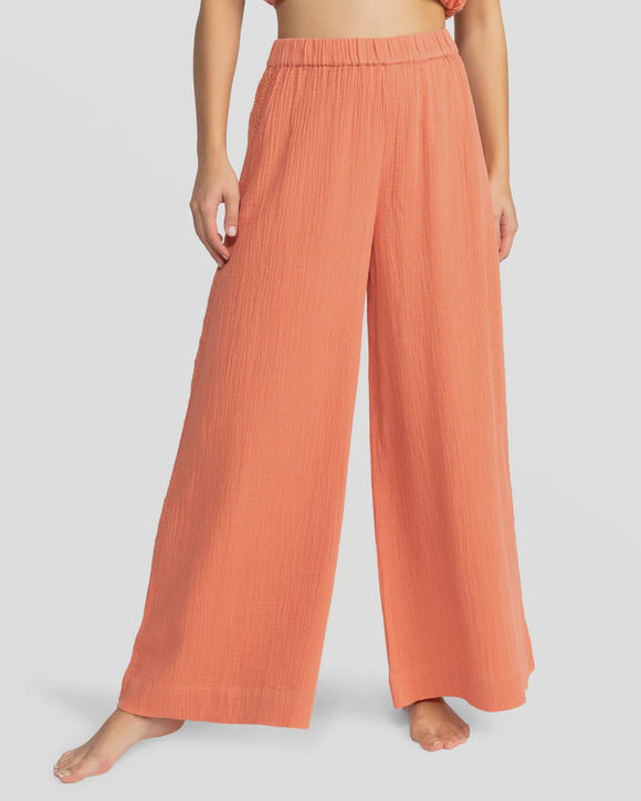 Golden Tropic Wide Leg Pants