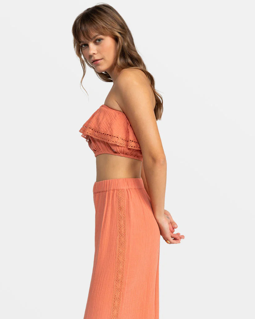 Golden Tropic Tube Top