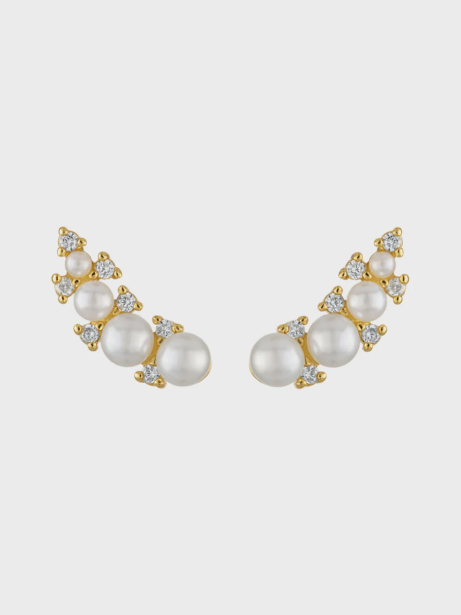 Elin Pearl Climber Earring