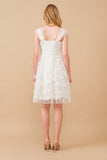 White Butterfly Organza Dress