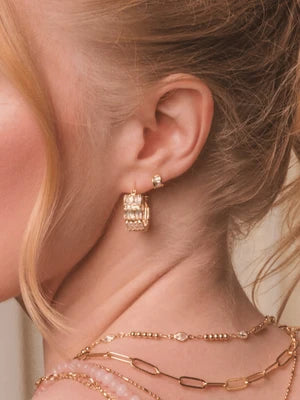Hyacinth Baguette Stud