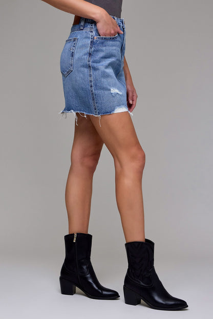 Hayden  HR Denim Mini Skirt
