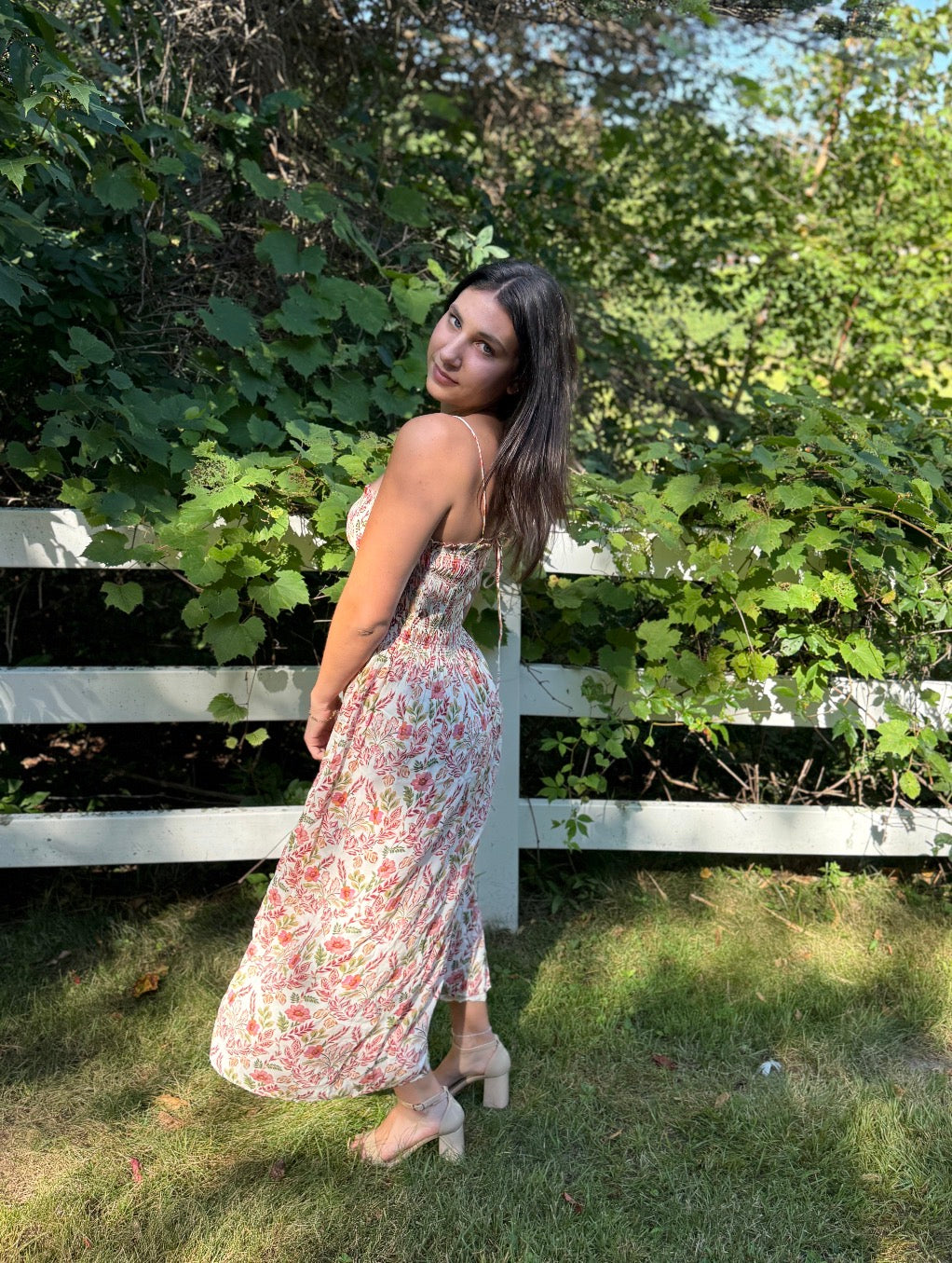 Cornelia Ami Floral Midi Dress