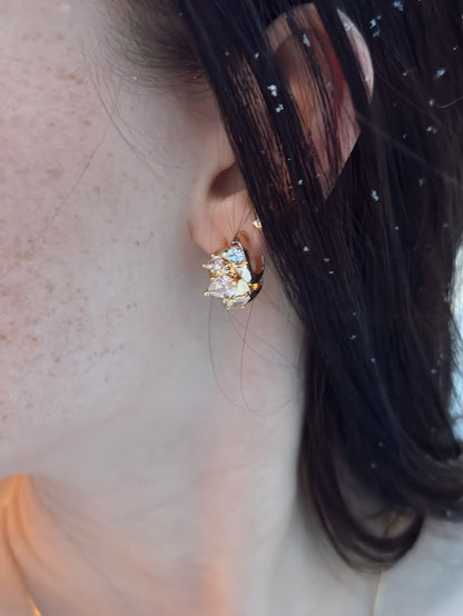 Indie Marquise Hoop Earring