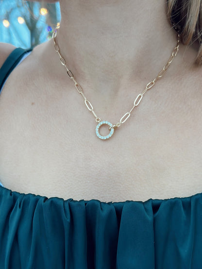 Cyrus Interlocking Circle Necklace