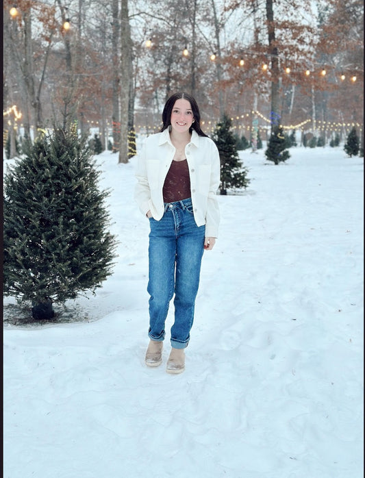 Denim All Day Cropped Jacket