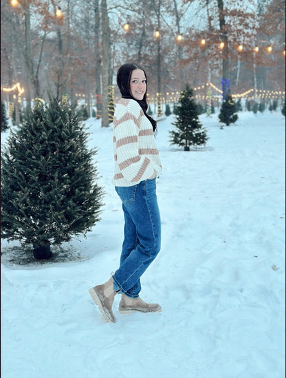 Iona Striped Crewneck Sweater