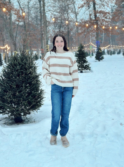 Iona Striped Crewneck Sweater