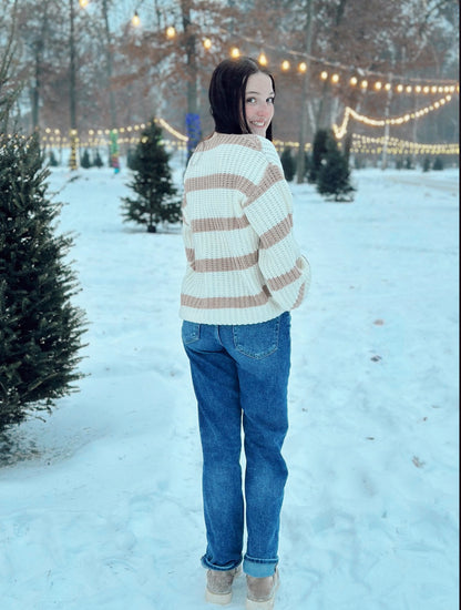 Iona Striped Crewneck Sweater