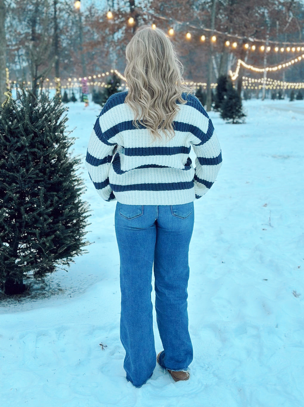 Iona Striped Crewneck Sweater