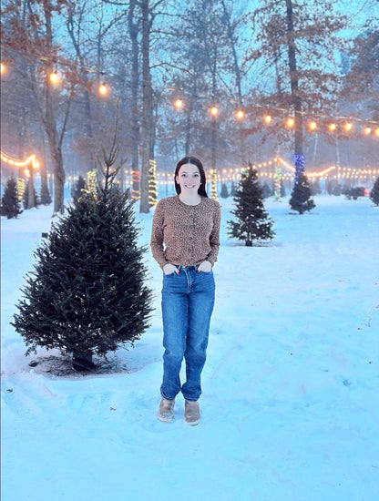 Kitty Printed Button Cardi