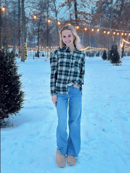 River Plaid Button Up