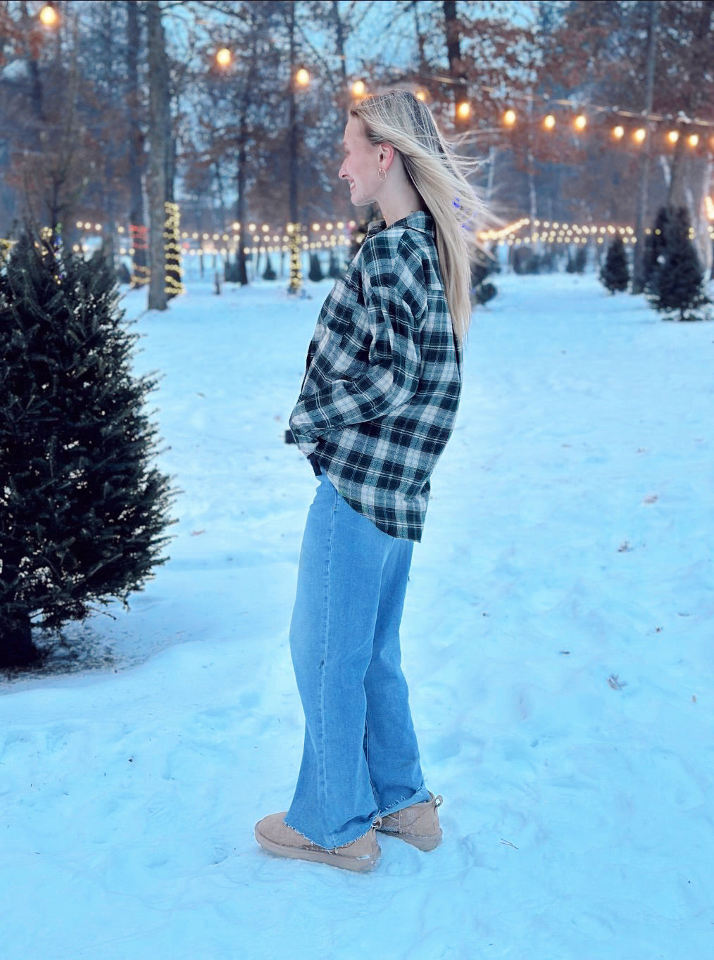 River Plaid Button Up