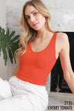 Vneck Ribbed Crop