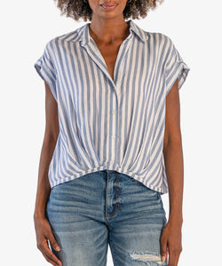 Gaia Pleated Top