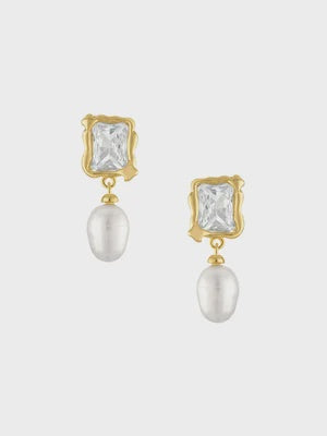 Lala Molten Pearl Earring