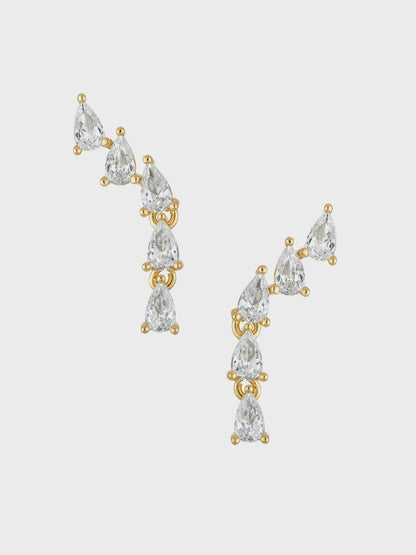 Paloma Teardrop Climber Earring