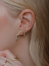 Paloma Teardrop Climber Earring