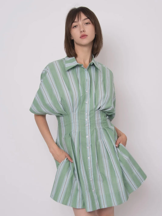 Lorine Stripe Mini Dress