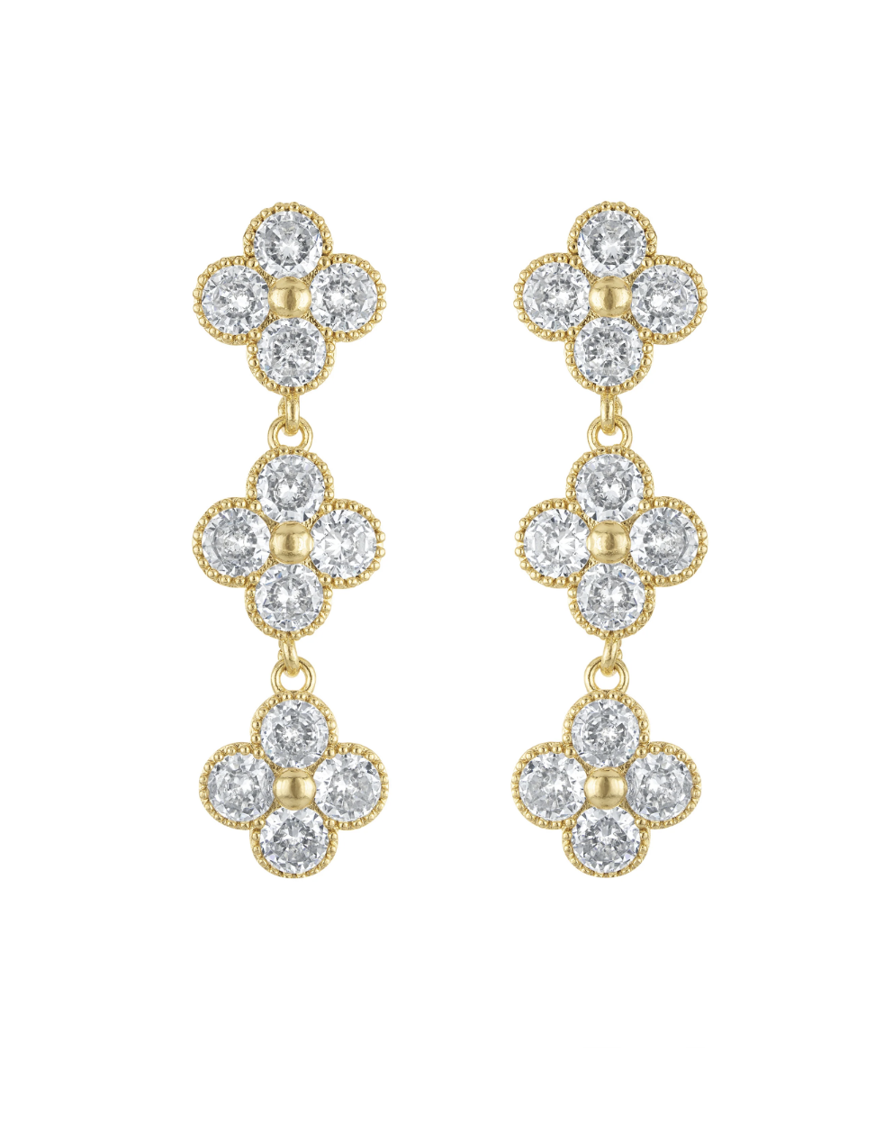 Mable Quatrefoil Drop Earring