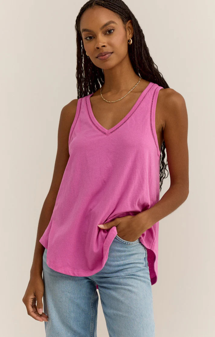 Vagabond Lace Trim Tank