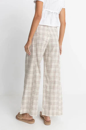 Rumi Check Wide Leg Pant