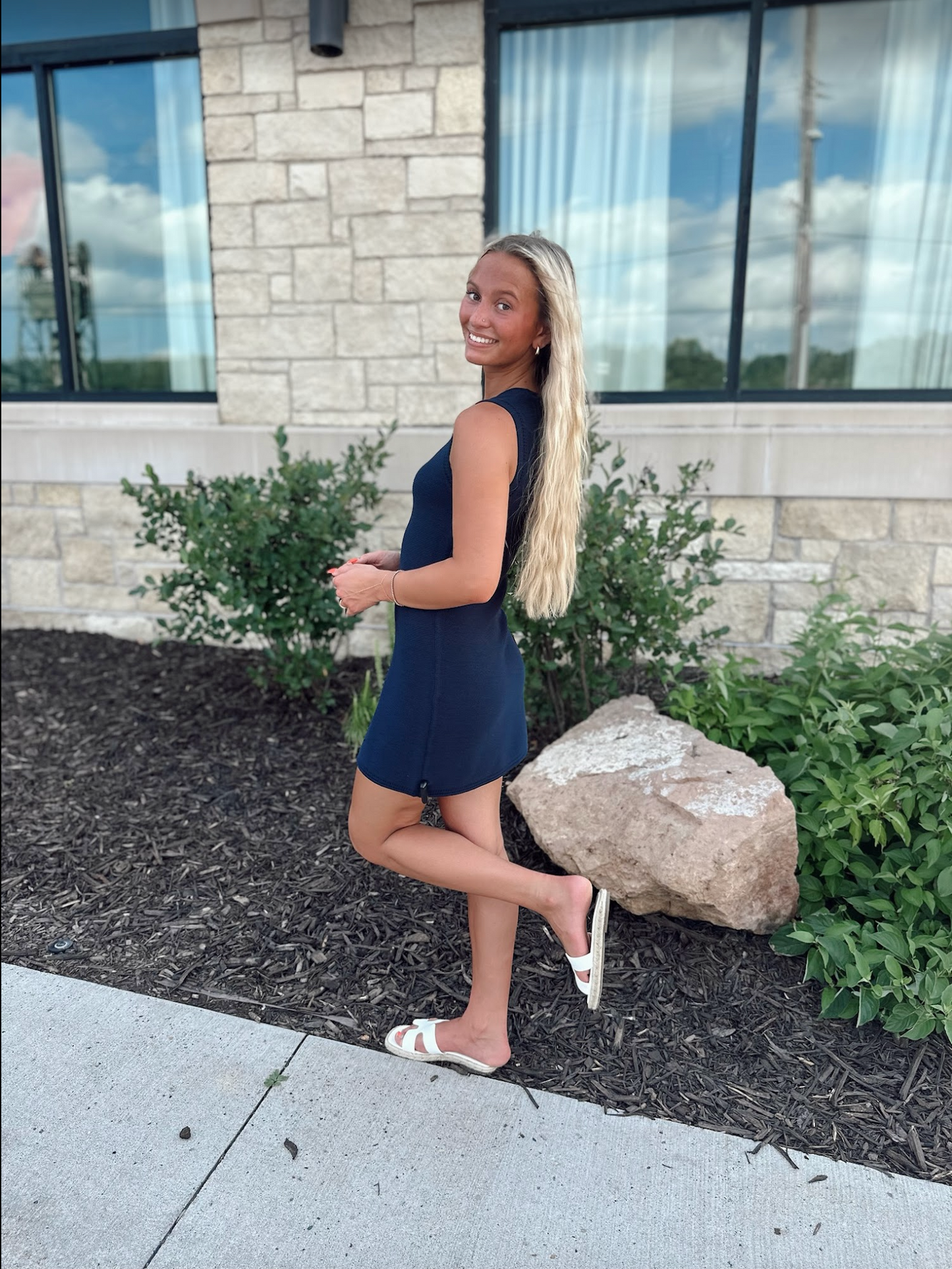 Sandbar Crochet Mini Dress
