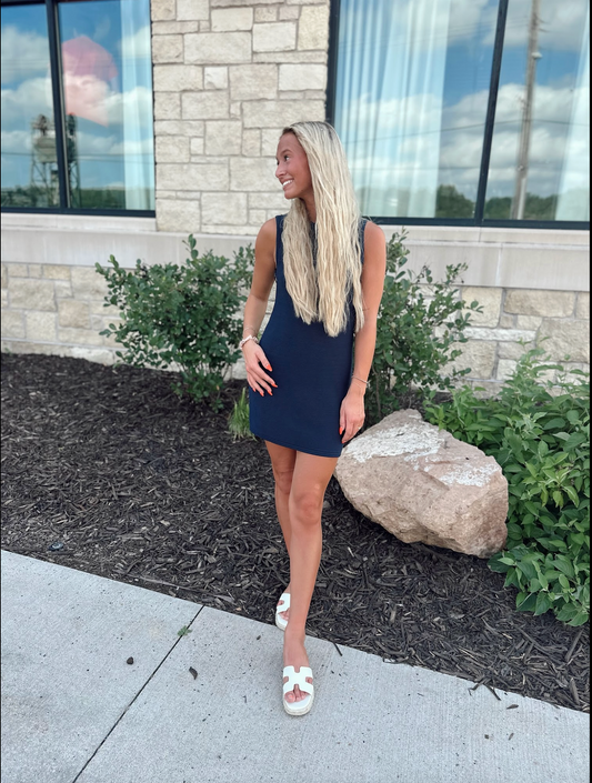 Sandbar Crochet Mini Dress