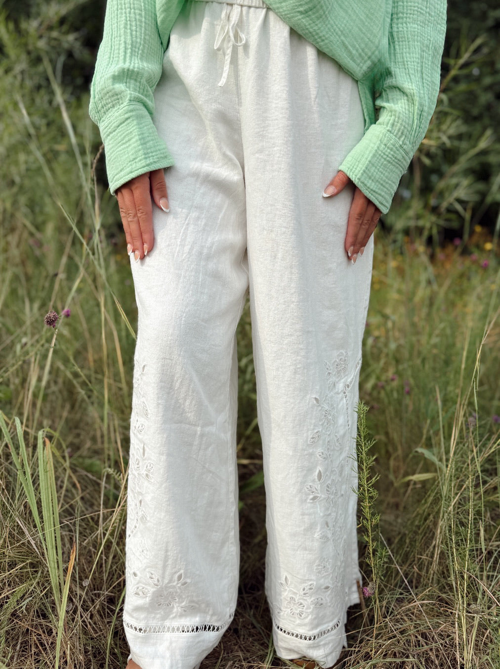 Sid Embroidered Woven Pant