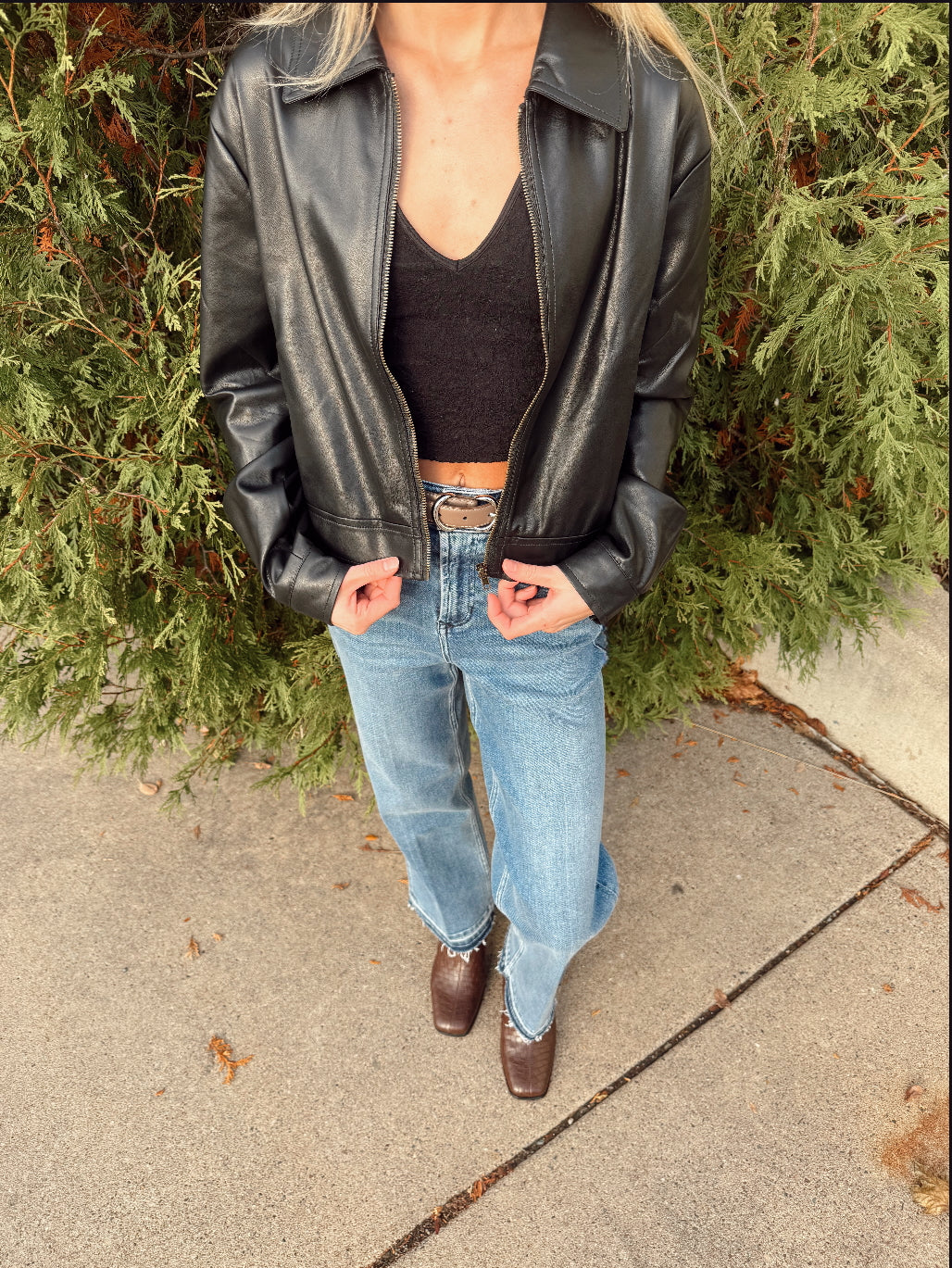 Chika Faux Leather Jacket
