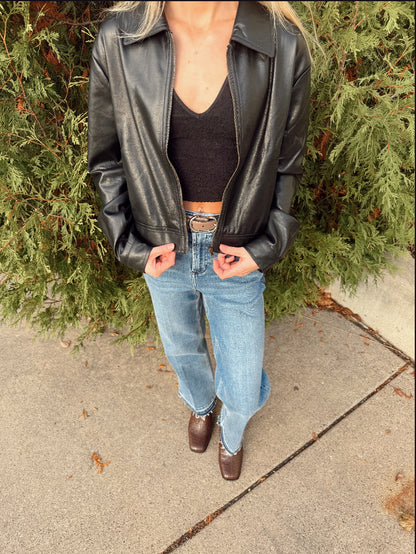 Chika Faux Leather Jacket