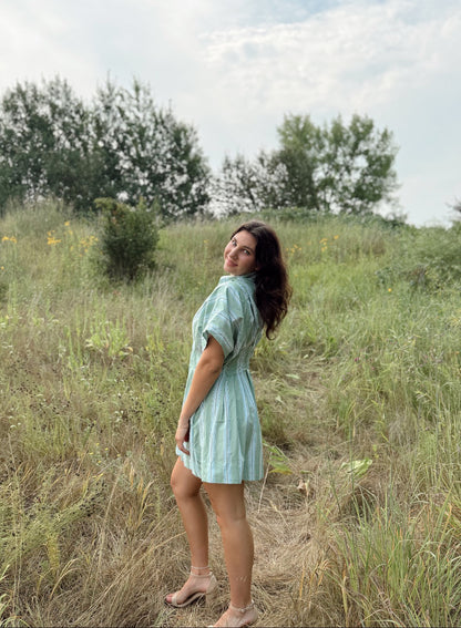 Lorine Stripe Mini Dress