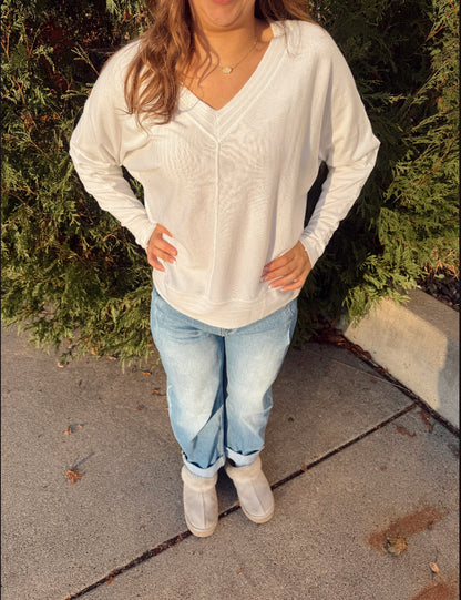 Poppy Vneck Sweater
