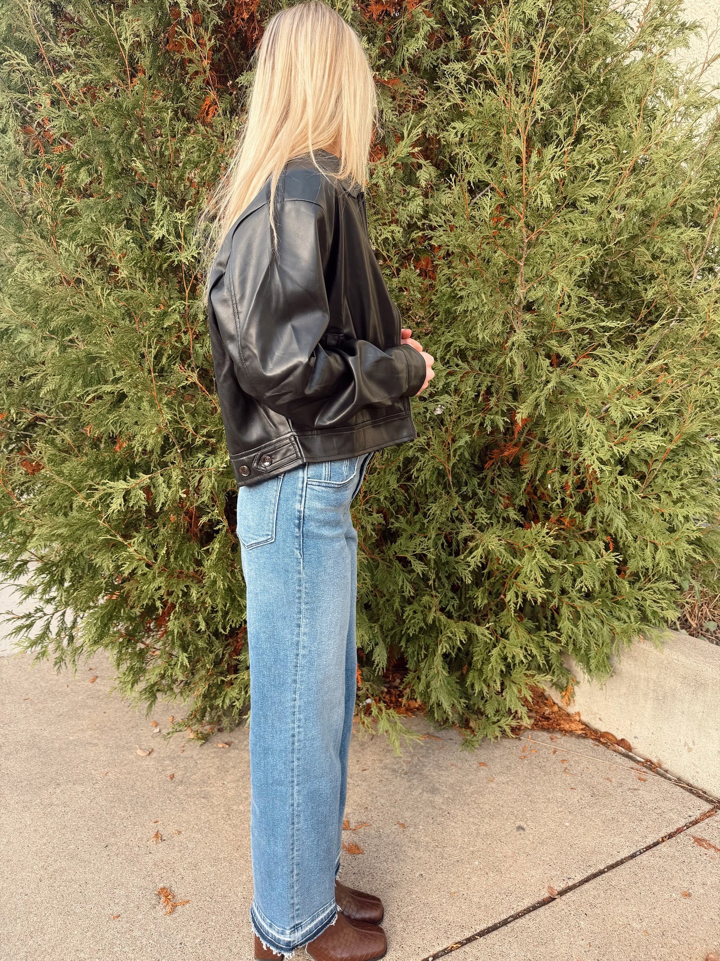 Chika Faux Leather Jacket