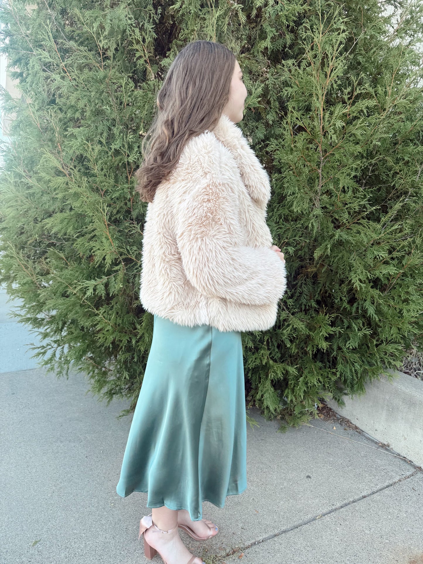 Elain Satin Midi Dress