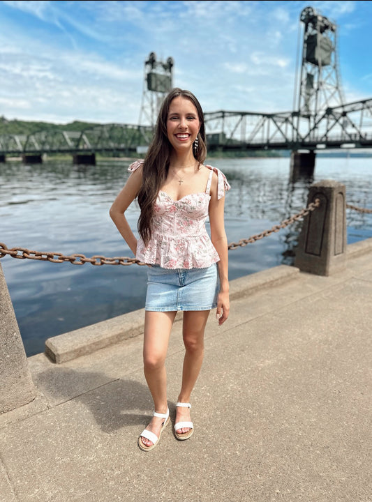 Mary Floral Tank