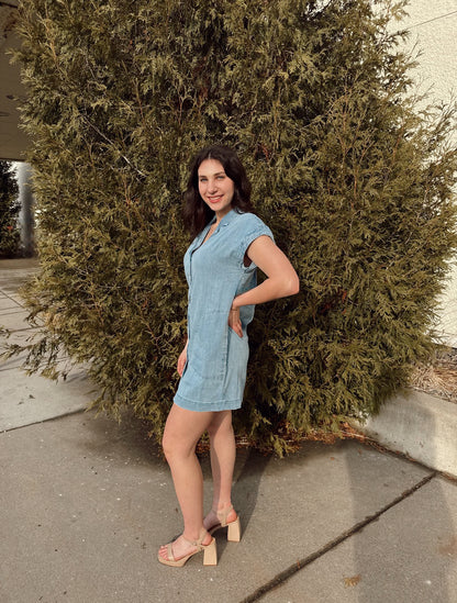 Napa Denim Mini Dress