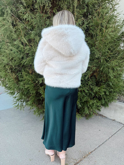 After Hours Satin Midi Dress