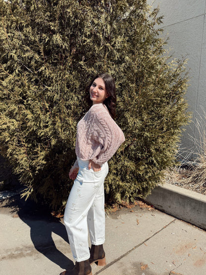 Sasha Cable Knit Cardi