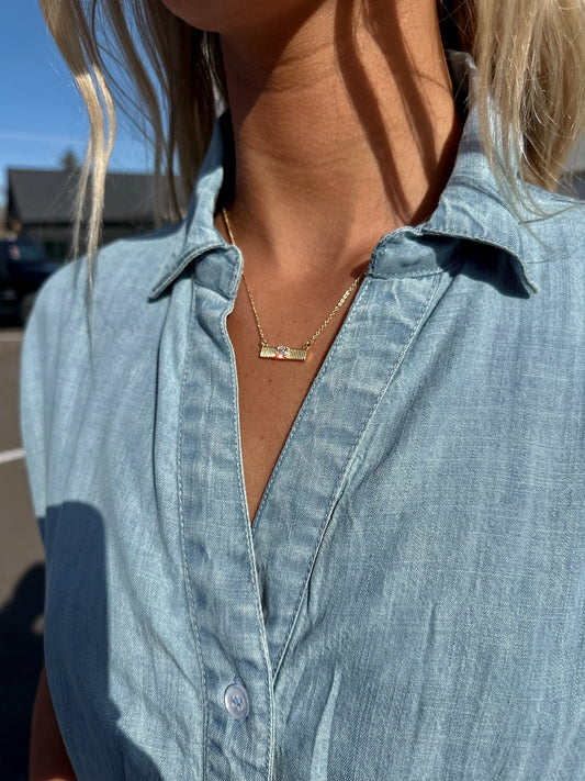 Quinn Bar Necklace