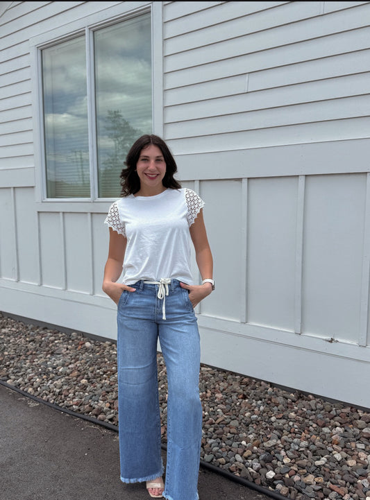 Chrystal HR Wide Denim