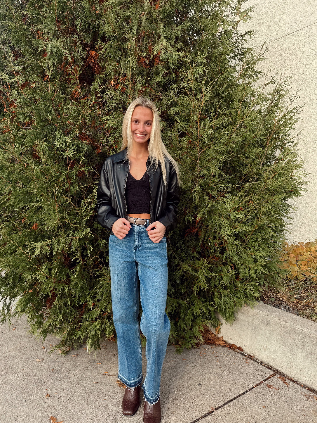 Chika Faux Leather Jacket