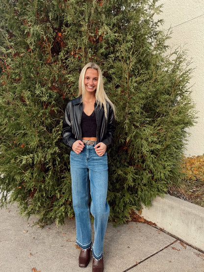 Chika Faux Leather Jacket