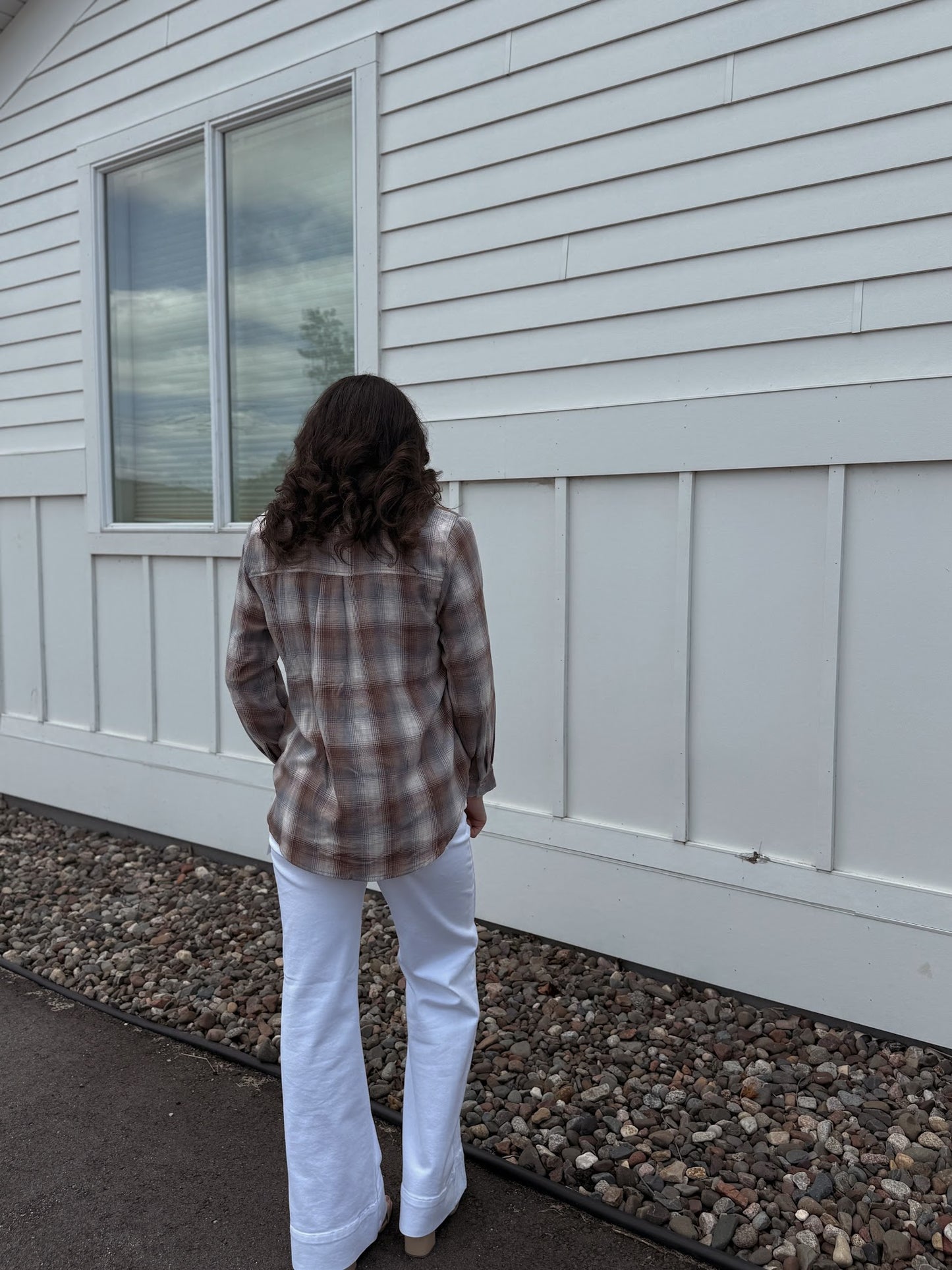 Polly Plaid Button Up