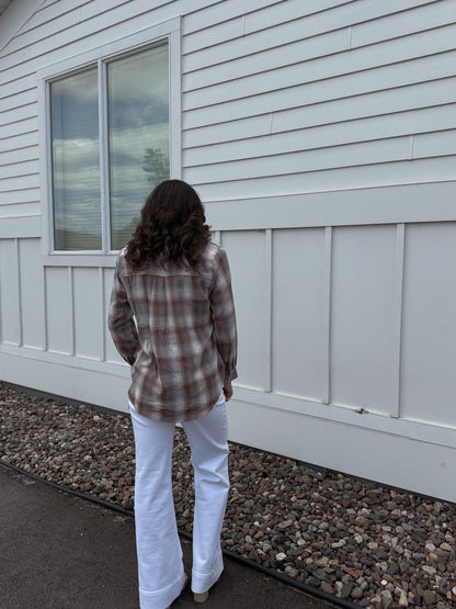 Polly Plaid Button Up