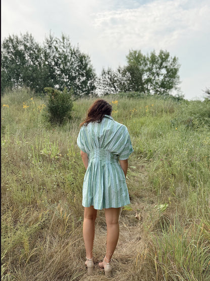 Lorine Stripe Mini Dress