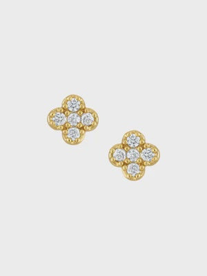 Vivienne Quatrefoil Stud