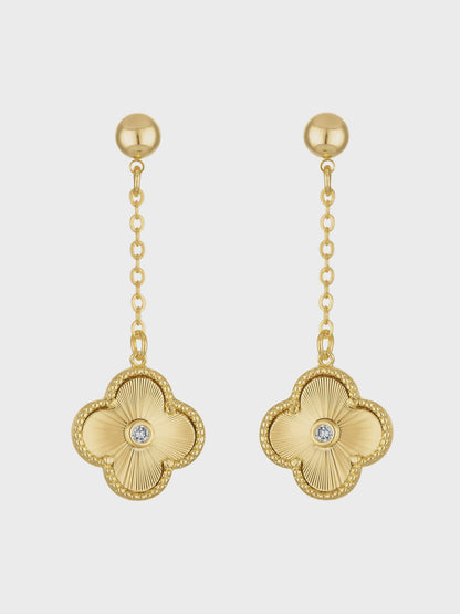 Vivienne Quatrefoil Drop Earrings
