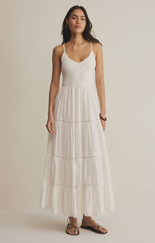Behati Eyelet Midi Dress